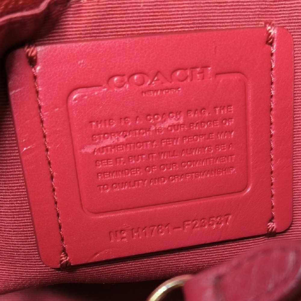 Coach Leather Shoulder Bag π Beautiful Strawberry Color π - Picture 2 of 16